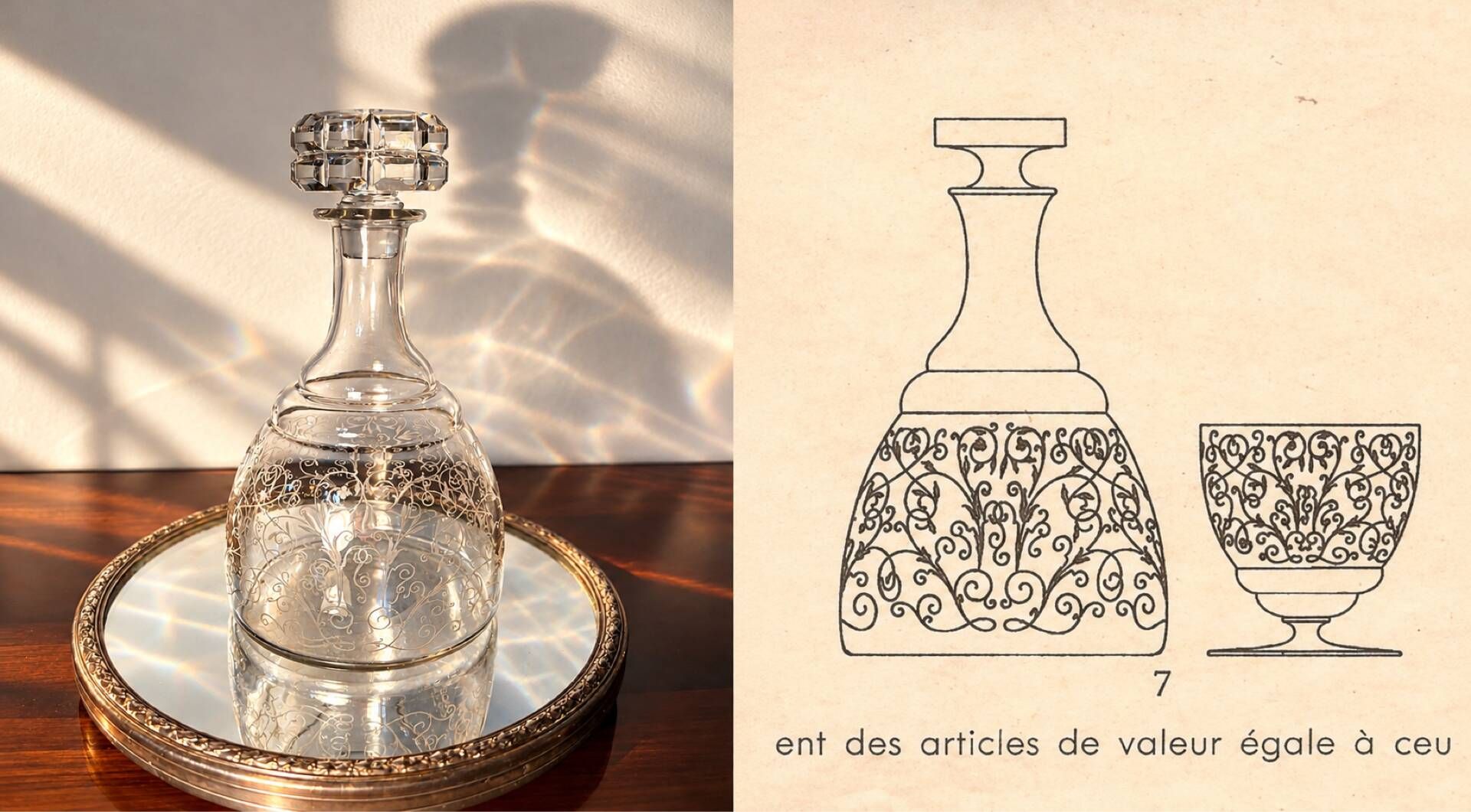 Carafe Baccarat Michel Ange avant 1936