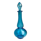 Turquoise blue carafe made in belgium 70s