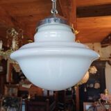 Vintage white opaline lustre from 1940.