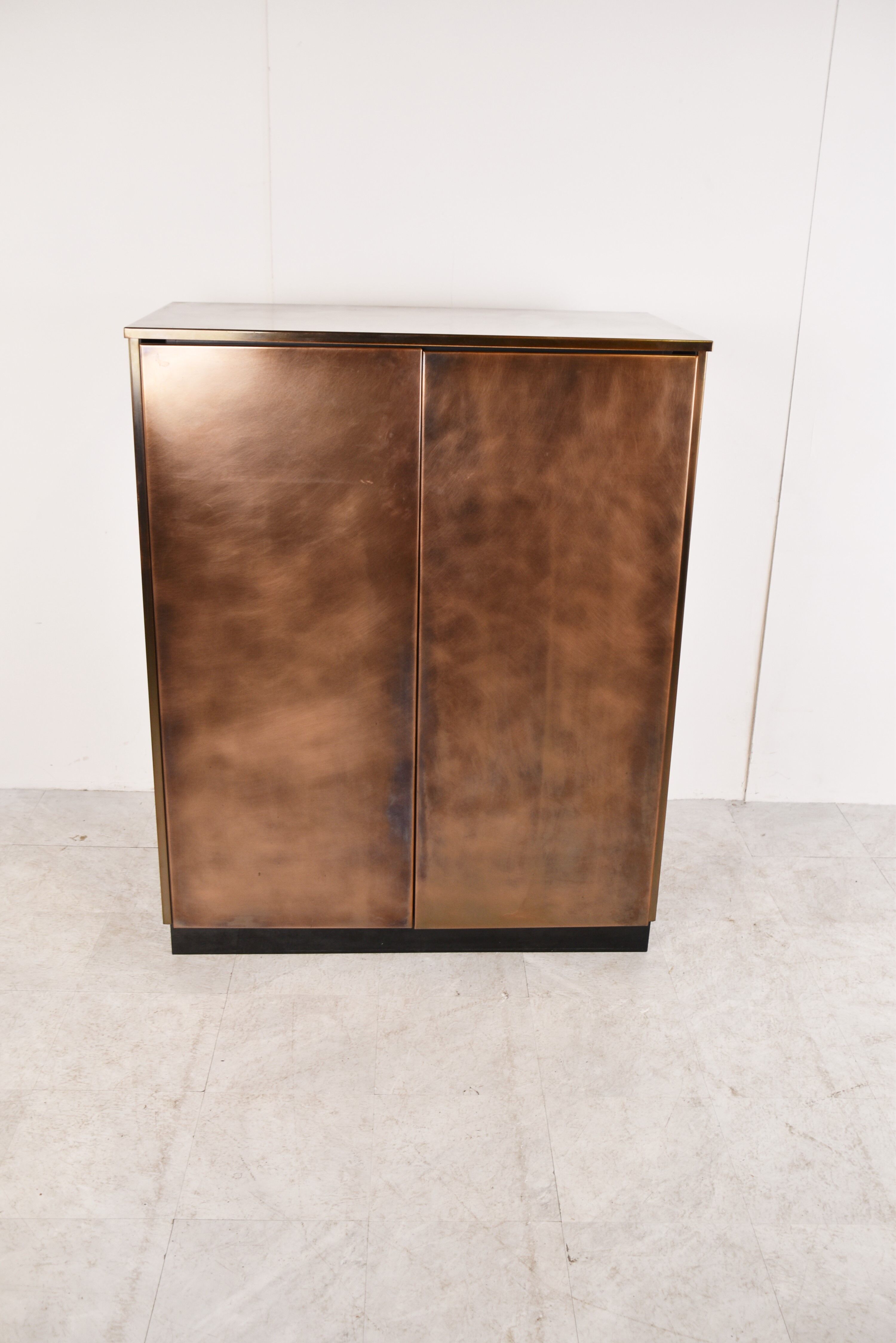 Vintage  belgochrom bar cabinet, 1980s