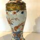 Pair of China porcelain lamp chiseled bronze 19th century