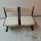Chair + table on beam vintage 80s