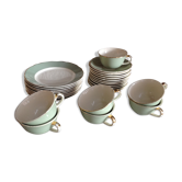 Peppermint coffee and dessert service / Villeroy - Boch / vintage 50-60