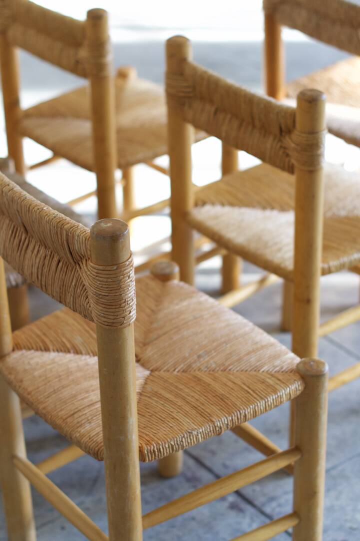 Chaises de salle à manger style Perriand