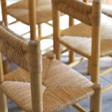 Perriand style dining room chairs