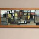 Original Swedish Oil on Canvas – “Abstract Composition” – Signed – Dated 1959 – Vintage & Framed – 77 × 35 cm