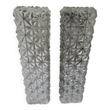 Erco Glass and Bakelite Wall Sconces 1960s, Set of 2 Vintage