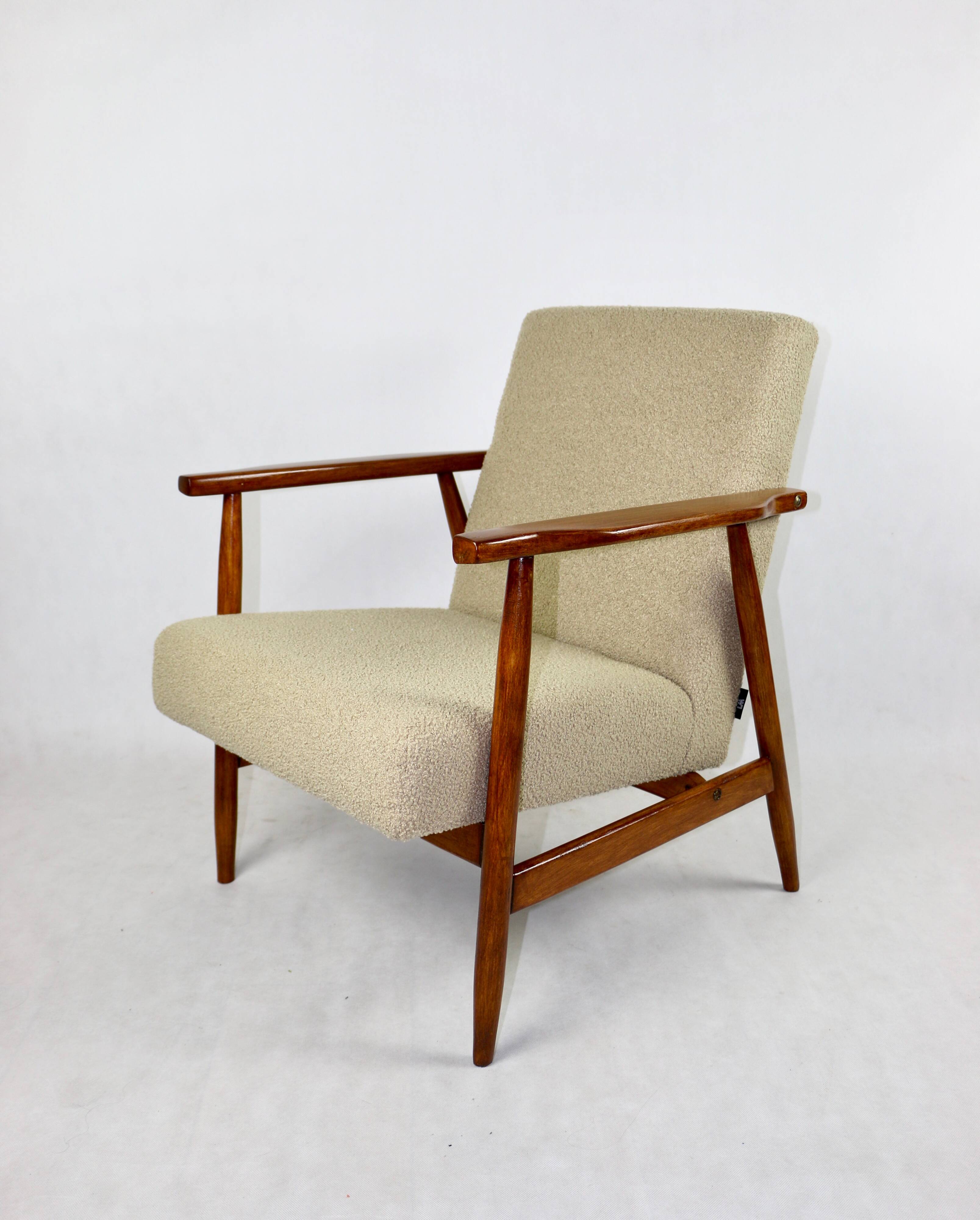 Vintage Beige Easy Boucle Chair, 1970s