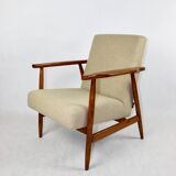 Vintage Beige Easy Boucle Chair, 1970s
