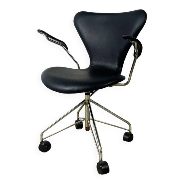 Chaise de bureau Seven par Arne Jacobsen pour Fritz Hansen, Danemark, années 1960