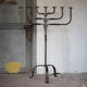 Large wrought iron candlestick, candle holder, candle, Menorah, brutalis