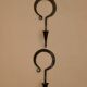 Pair of Swedish wall sconces in wrought iron, mid-20th century style, signed Akta.