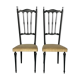 Italian Vintage set of two side Chiavari chairs from 50s
