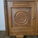 Solid oak sideboard, brutalist and Art Deco work, mid-century.
