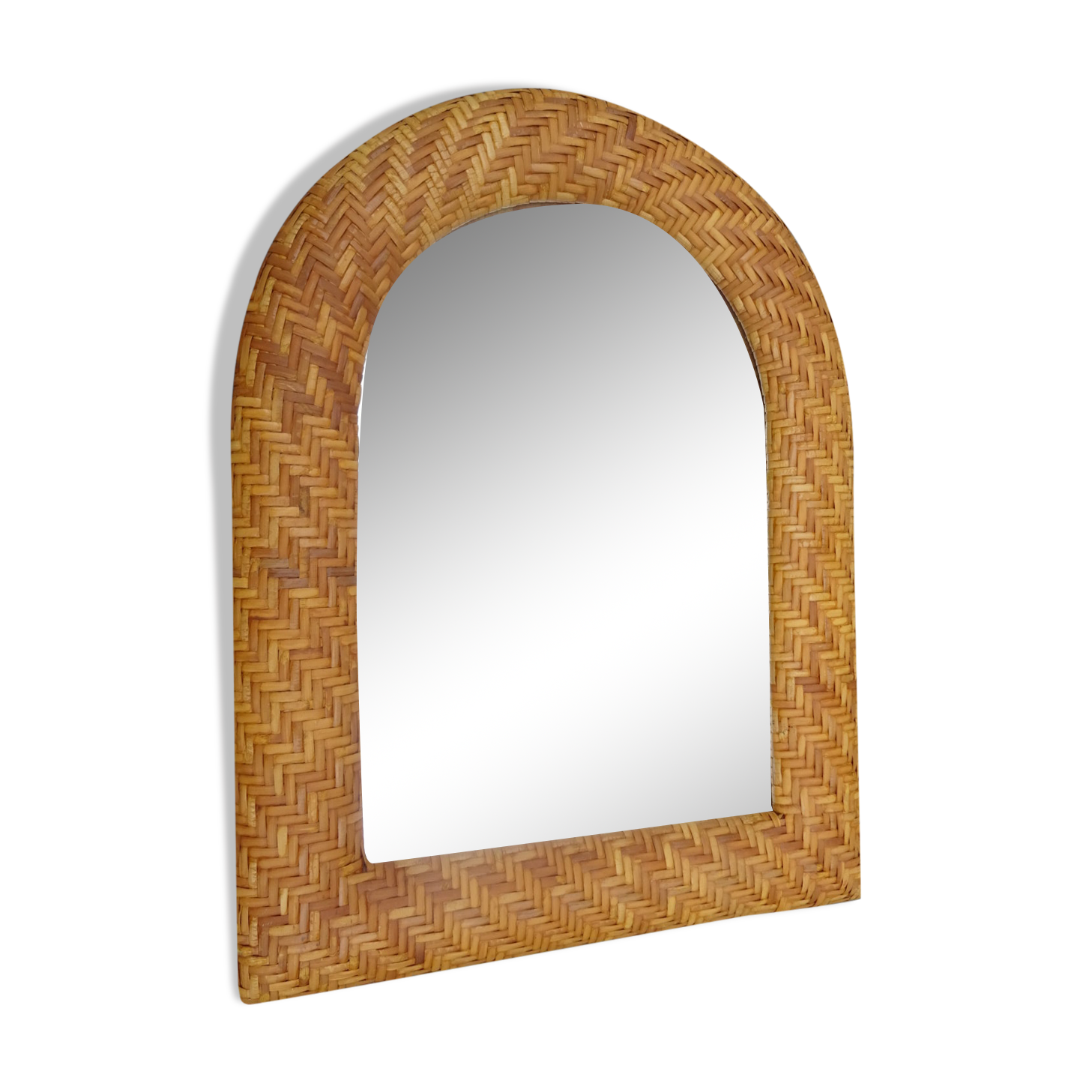 Rattan mirror 52 x 40 cm