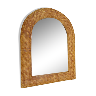 Rattan mirror 52 x 40 cm