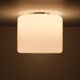 Large Prof Wilhelm Wagenfeld Opaline Pendant Lamp 1930s
