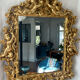 Mirror XVIIIth italian baroque 142x118cm