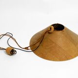 1970s cork ceiling lamp by M-Design | by Willhelm Zanoth and Ingo Maurer