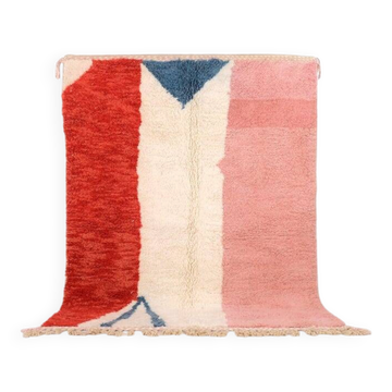 Handmade natural wool rug size 140/240 cm