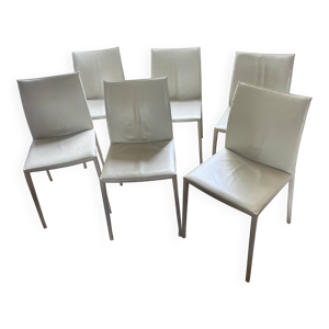 Lot de 6 chaises Zanotta - roberto