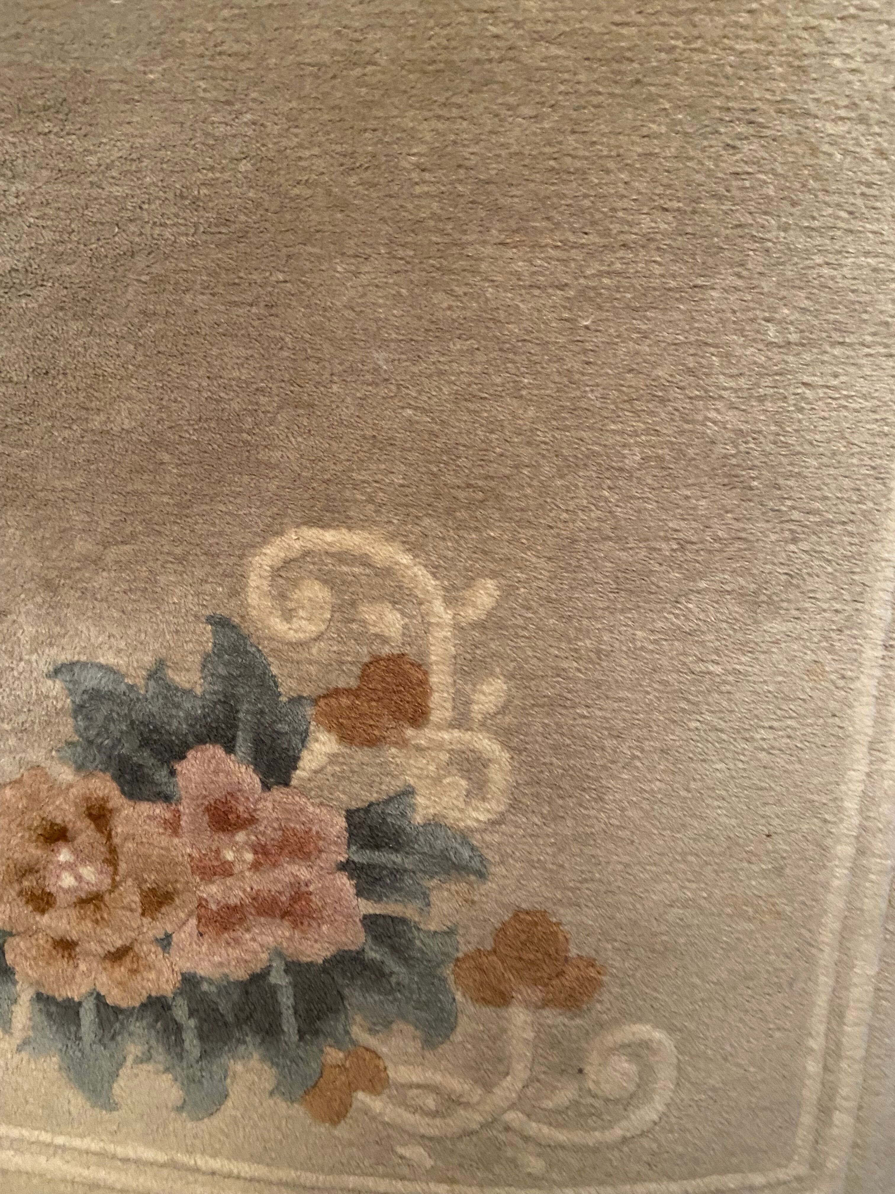 Paire de tapis chinois Canton Chine 159x70cm