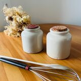 Ancient sandstone mustard pots