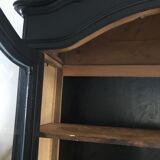 Black and wood window