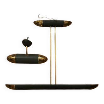 Two matching light fixtures - Pendant and wall lamp - Lucien Gau