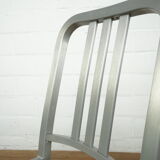 Ensemble de 6 chaises en aluminium bleu marine Emeco/Metwood