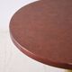Table basse ronde vintage en cuir et métal