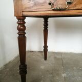 Oak farm table, wooden desk