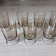 7 vintage stemmed glasses in smoked glass