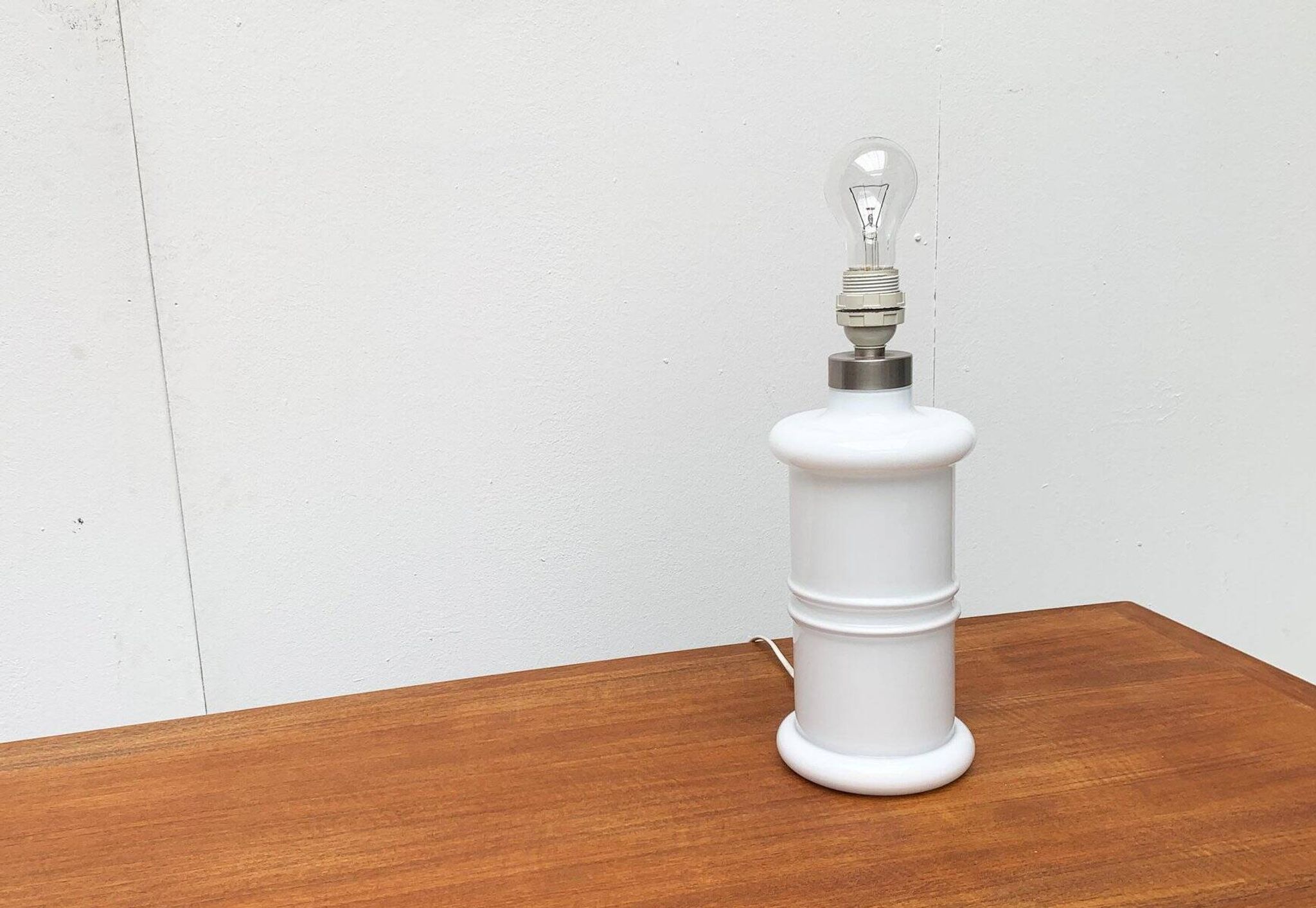 Lampe de table Apoteker en verre danoise vintage par Sidse Werner pour Holmegaard