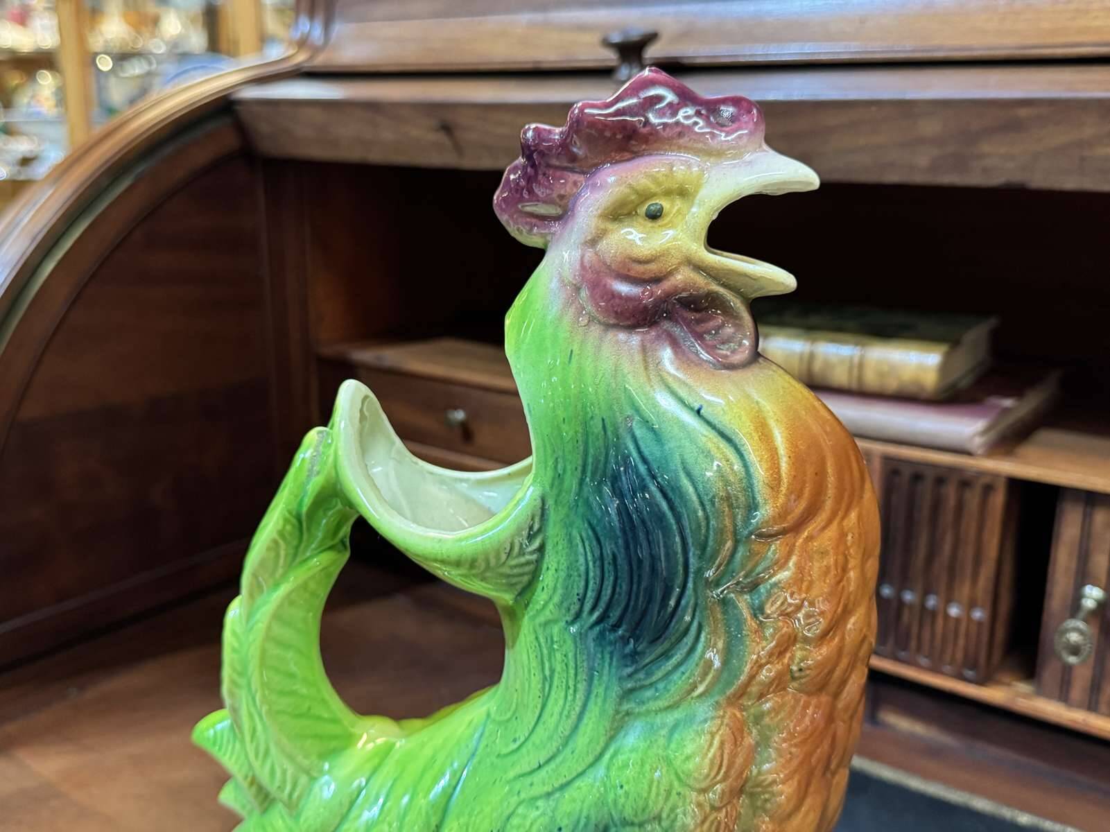 St Clément earthenware pitcher, 1950s rooster.