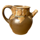 Pichet carafe en grès Denbac coqs années 30 vintage
