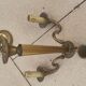 Electrified bronze chandelier with 3 lights Empire style