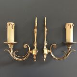 Pair of gilded bronze appliques