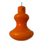 Lustre opaline orange années 70