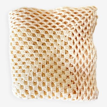 Crochet plaid blanket 125x130