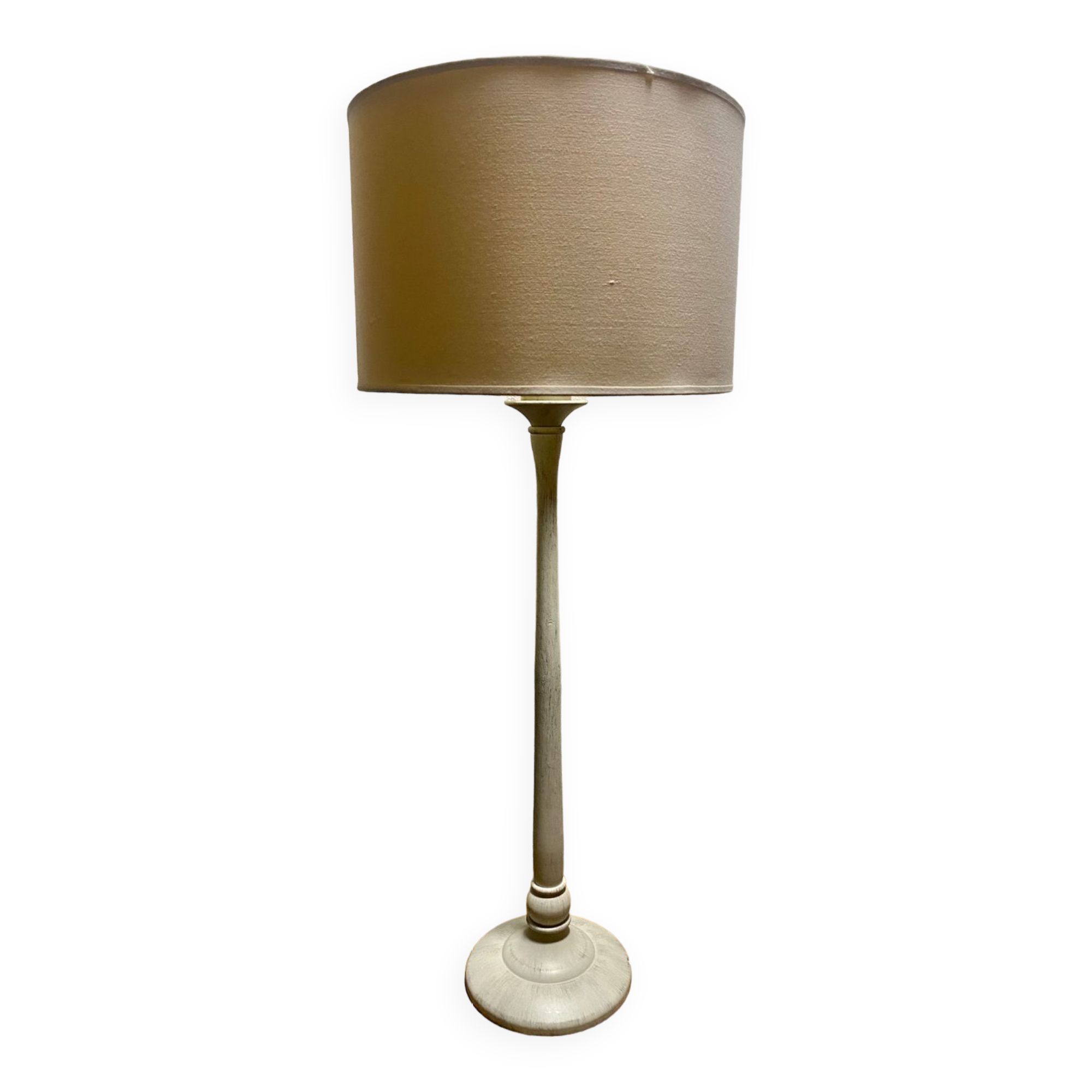 Gray floor lamp