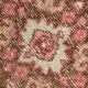 Tapis de couloir vintage rouge et rose 3x13, 91x399Cm