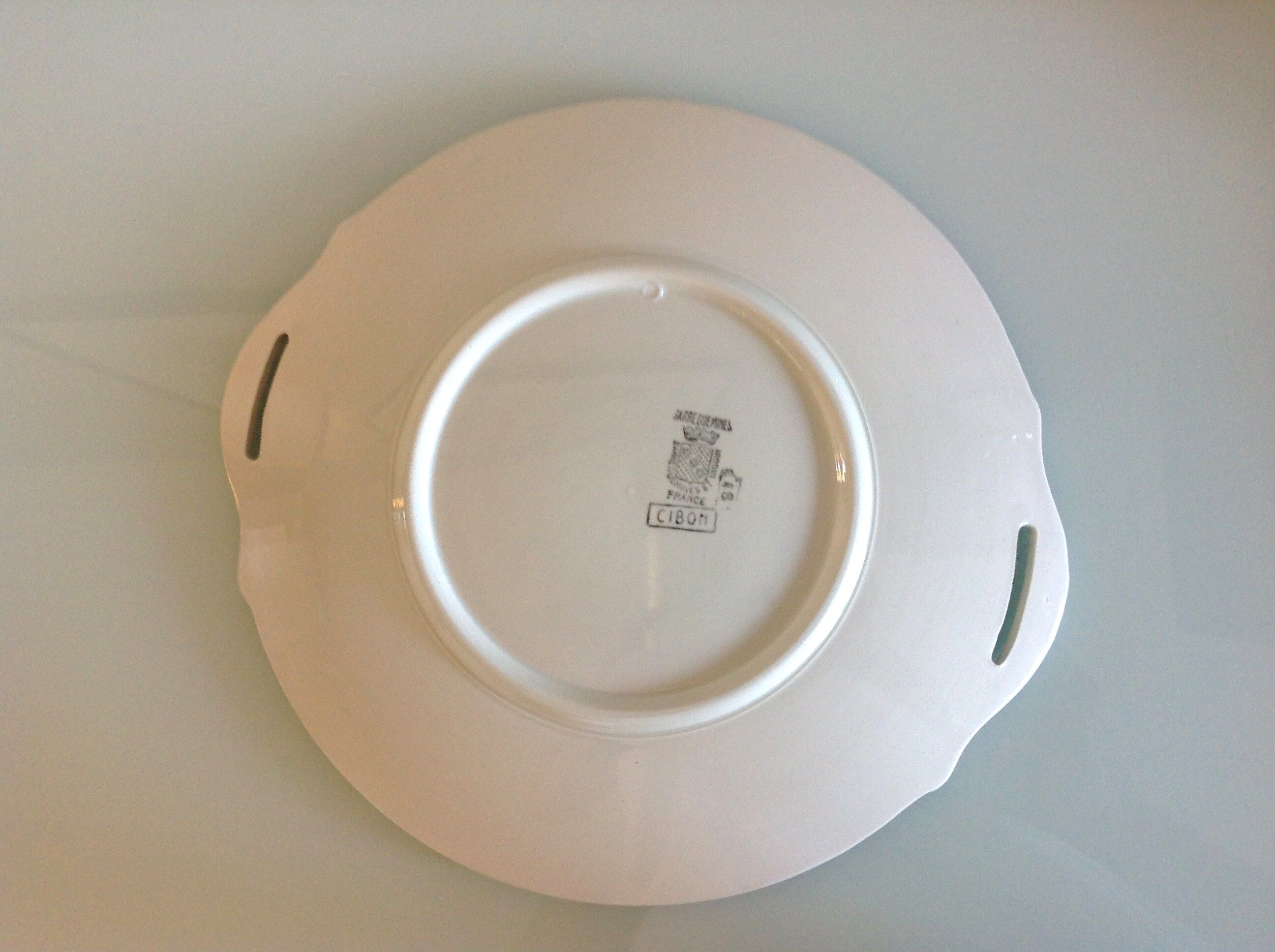 Cake dish Sarreguemines Digoin cibon décor / vintage 50-60 e