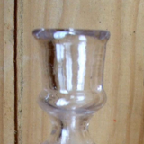 Blown glass candlestick at the end of the 19th century
