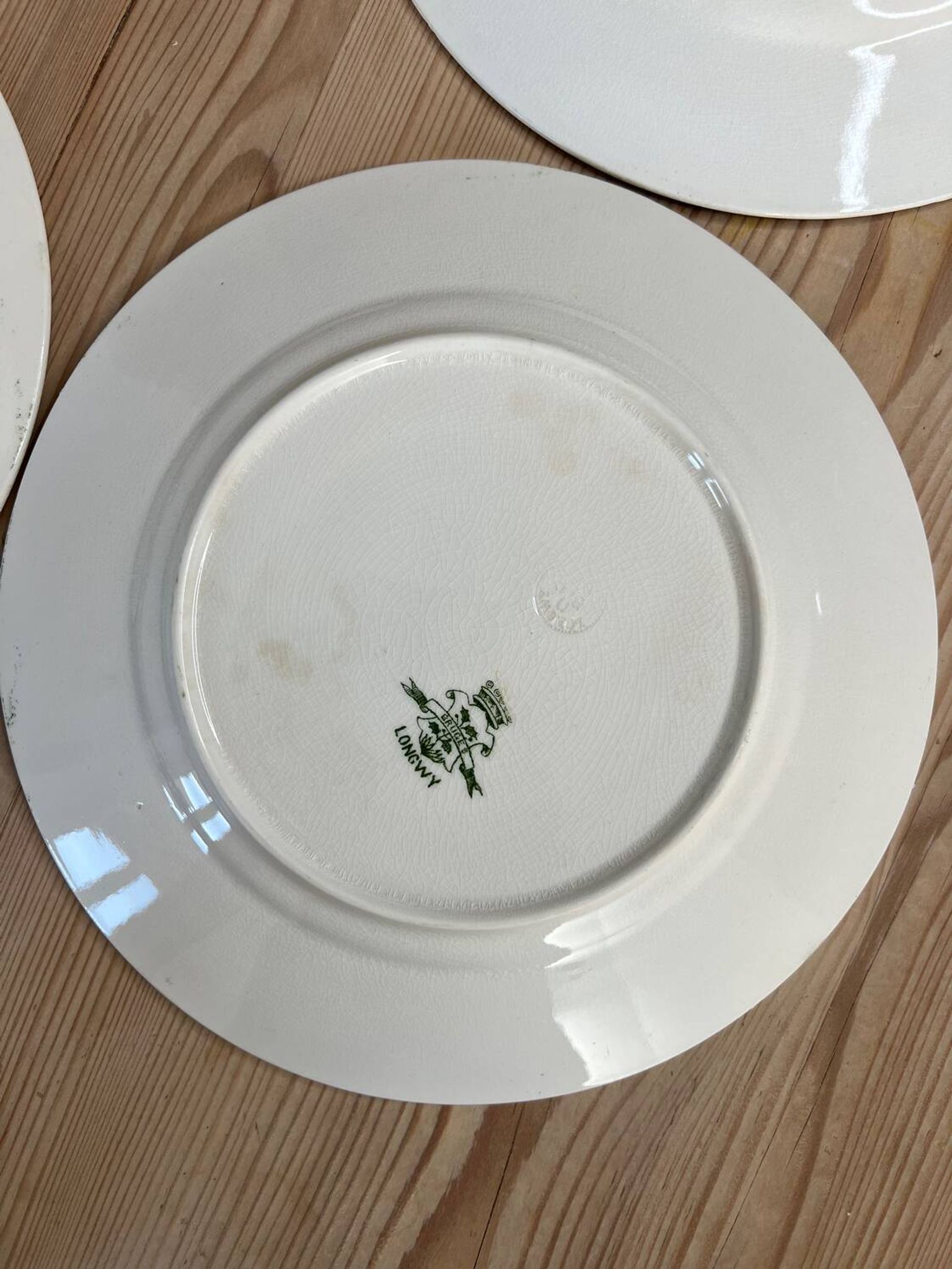 Set of 4 Longwy Bruges plates