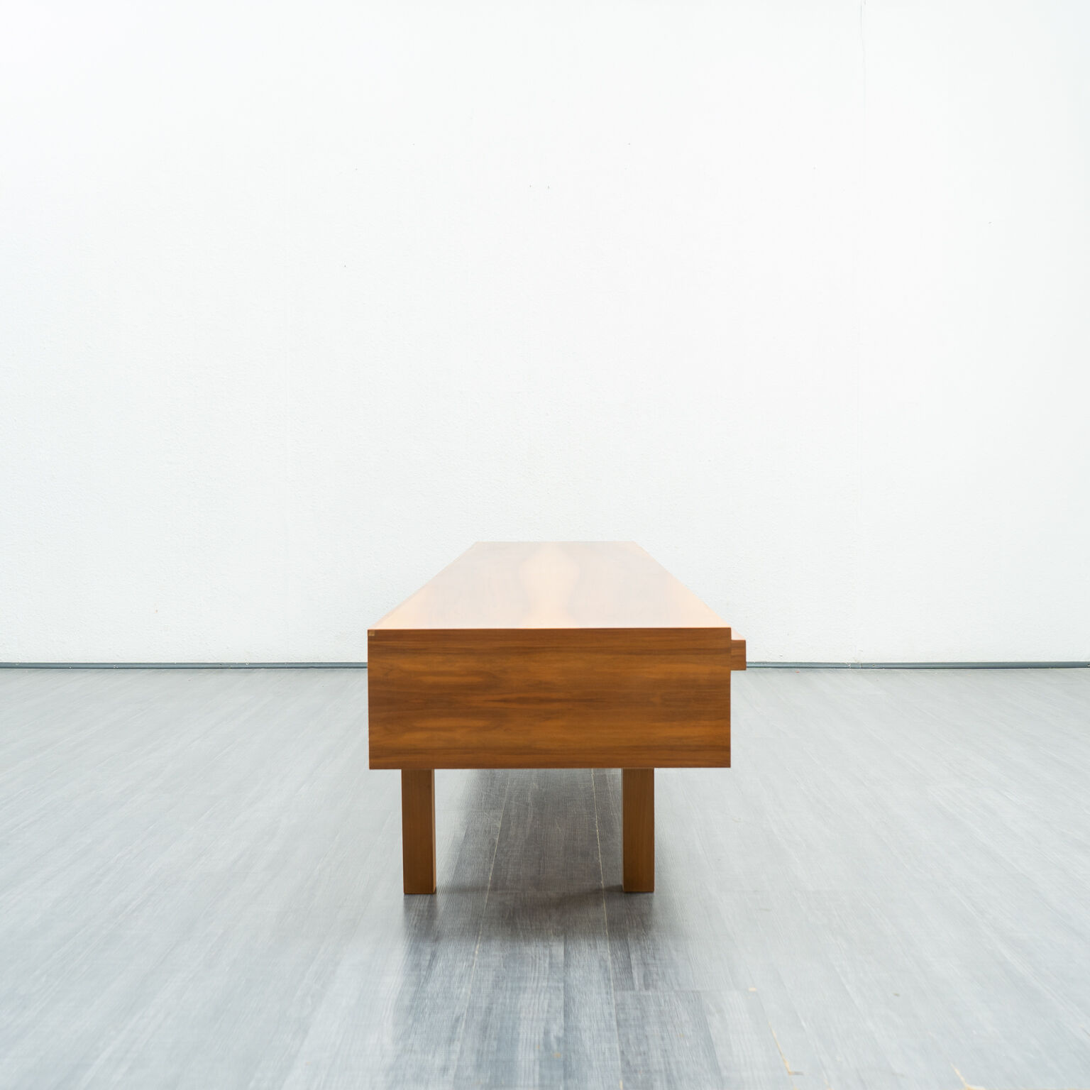 Low row, walnut wood, restored, 270cm