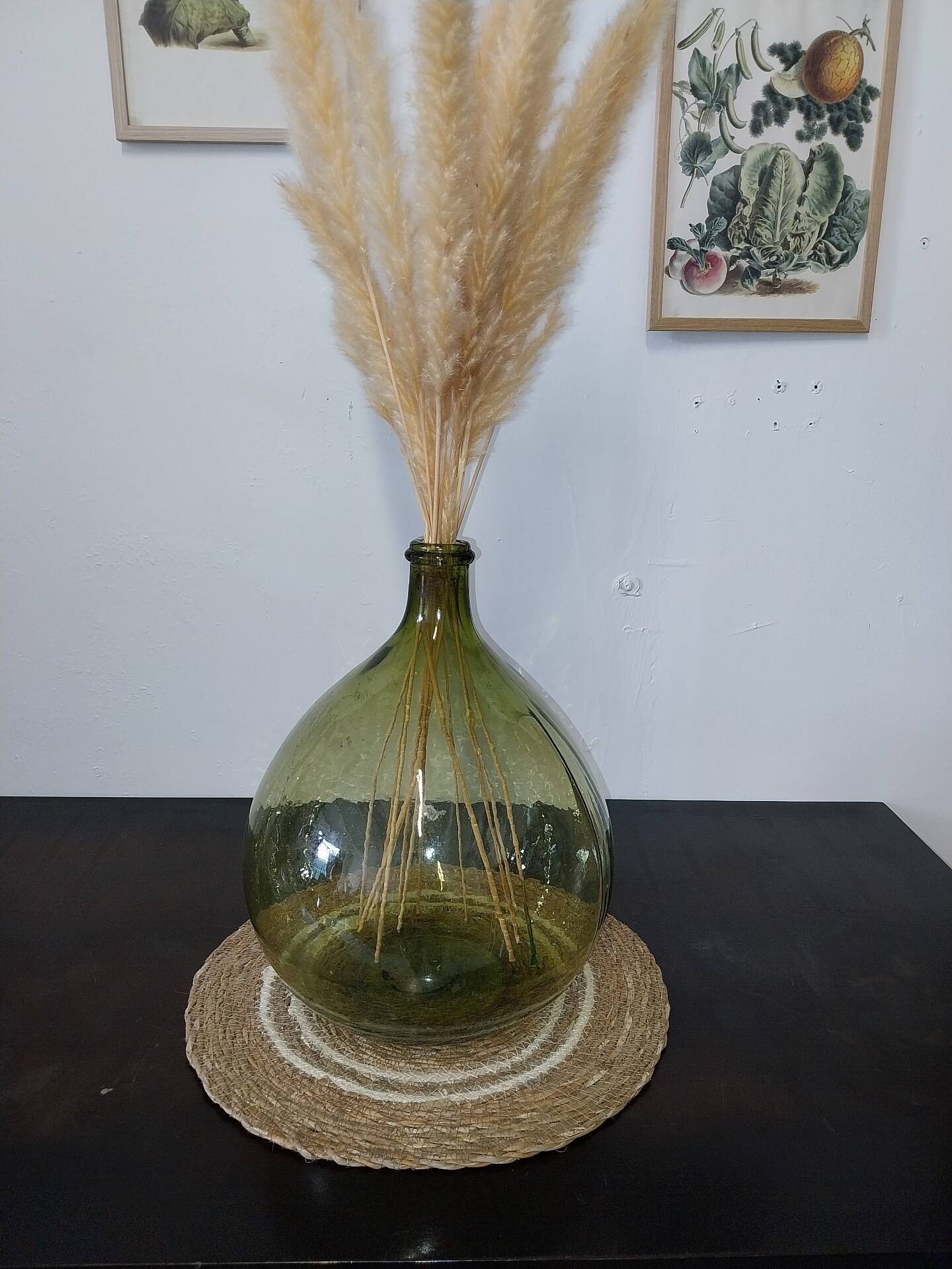 Give me a green glass jug.