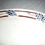 Round dish 32.5 cm Gournay signed M. Goupy for MAISON ROUARD