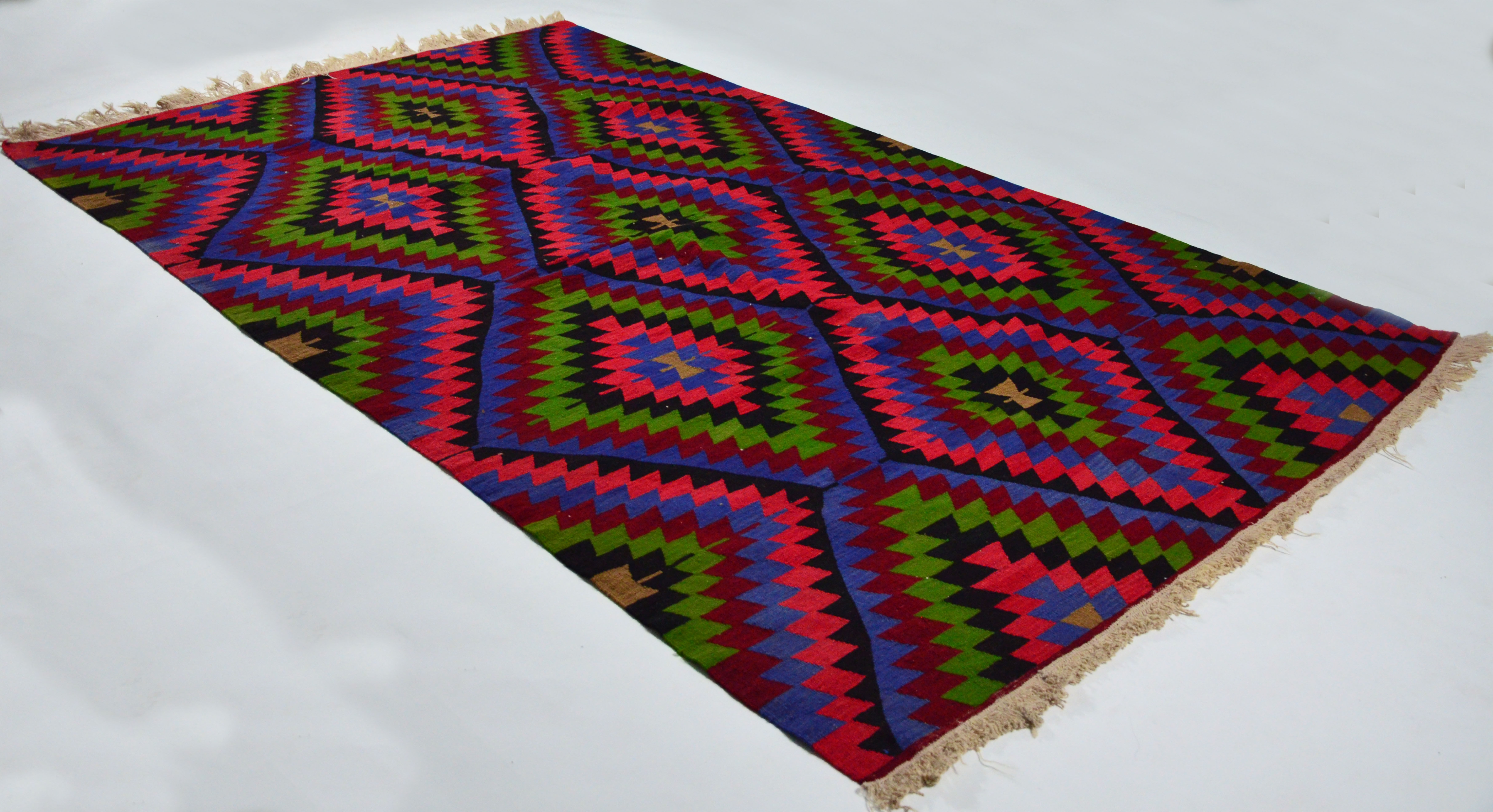 Anatolian handmade kilim rug 316 cm x 183 cm