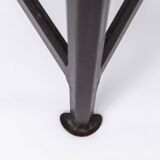 Rowac workshop stool, Tripod with solid beech top, 1950s
